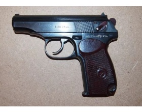 Пистолет охолощенный ПМ-СХ, прямая рамка, ушастый, 1953 год