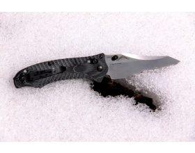 Нож складной Benchmade 950 RIFT, черная рукоять, узор