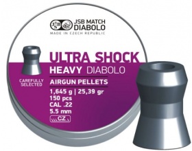 Пули JSB Heavy Ultra Shock 1.645г, кал. 5.52 мм (150шт)