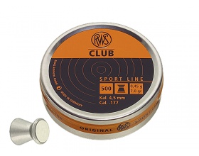 Пули пневм. RWS Club 4.5 мм, 0.45г (500шт)