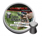 Пуля пневм. Umarex Match 0.48 г, 4.5 мм (500 шт), гладкая юбка