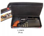 ММГ макет Револьвер Кольт 45 калибра 1873 года армейский, DENIX DE-1-1186-N (с патронами)