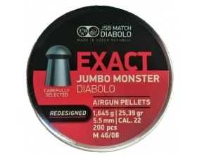 Пули JSB Exact Jumbo Monster Redesigned 1.645г, кал. 5.5 мм (5.52 мм) (200шт)