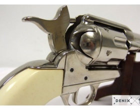 ММГ макет Colt "Peacemaker"(Миротворец) США 1873 г, 5.5", DENIX DE-1150-NQ никель
