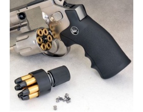 Пневматический револьвер ASG Dan Wesson 6 Silver пулевой