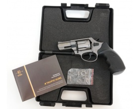 Охолощенный револьвер Таурус KURS, 4.5 дюйма, калибр 10ТК, черный/хром/графит
