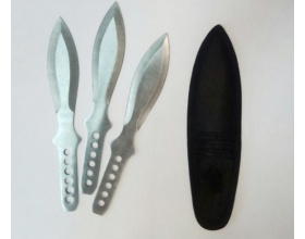 Метательные ножи 19 см (3 шт) в чехле, MN-04-A