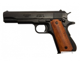 ММГ макет пистолета Colt 1911, .45 калибра, деревянные накладки (США, 1911 г) DENIX DE-9316