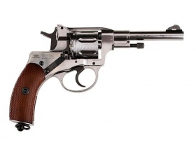 Револьвер пневматический Gletcher NGT R Silver (Наган, под пули)