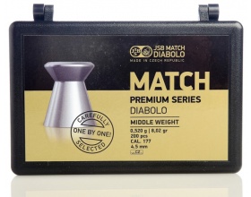   Пули пневм. JSB Match Premium Middle 4.5 мм, 0.52г (200шт)