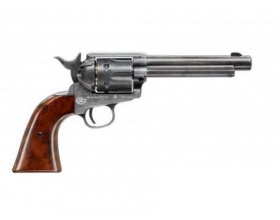 Пистолет пневматический Colt SAA 45 PELLET, под пули (antique, nickel)