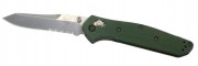 Нож складной Benchmade Osborne, reverse tanto, axis, зеленая рукоять